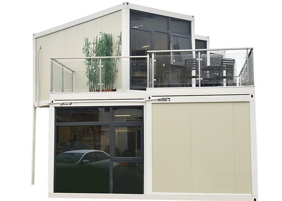 prefab Glass Wall Luxury Flat Pack Container House