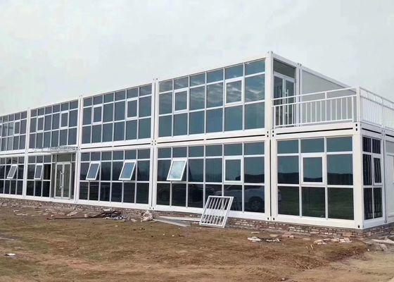 prefab Glass Wall Luxury Flat Pack Container House