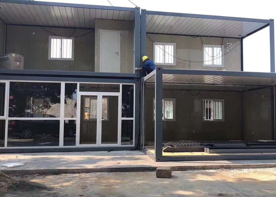 prefab Glass Wall Luxury Flat Pack Container House