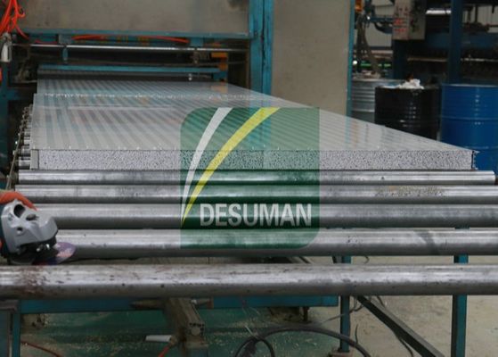 Color Steel Wall Roof Rock Wool Silica Sandwich Panel