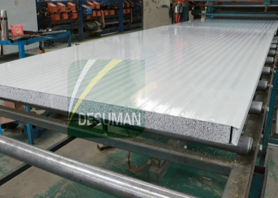 Color Steel Wall Roof Rock Wool Silica Sandwich Panel