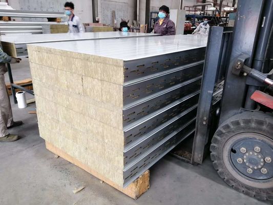 Kiln 0.6mm Thickness Stainless Steel Rockwool Insulation Panels Fireproof