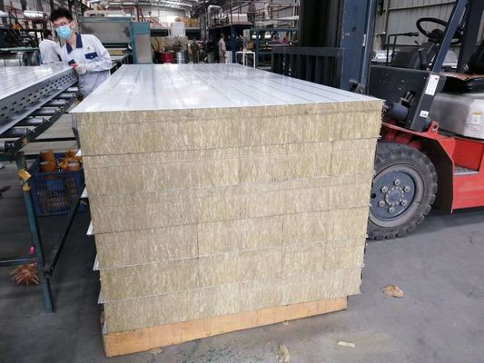 Kiln 0.6mm Thickness Stainless Steel Rockwool Insulation Panels Fireproof