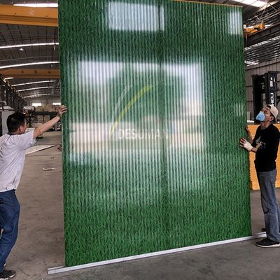 Thermal Insulation Steel Sheet EPS Sandwich Wall Panel Grass Green Color