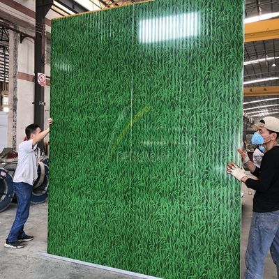 Thermal Insulation Steel Sheet EPS Sandwich Wall Panel Grass Green Color