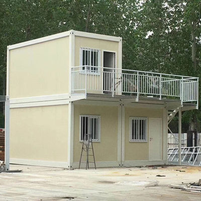 Rock Wool Sandwich Panel Q235 Steel Detachable Container House 20ft
