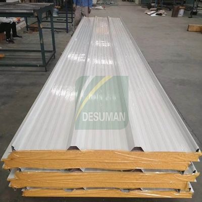 Galvanized EPS 200mm Color Steel Sandwich Panel Propor Fire Retardant