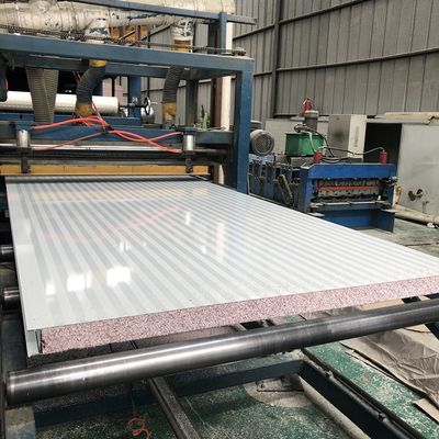 Galvanized EPS 200mm Color Steel Sandwich Panel Propor Fire Retardant
