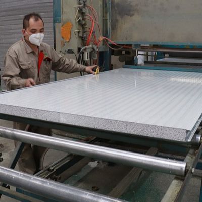 Siliceous Slate Eps Sandwich Panel Walls Fireproof With Steel Sheet
