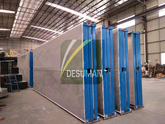 Flat Roof Light Steel 2600mm High Foldable Container House Fireproof