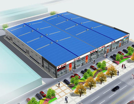 120kg/Sqm Q345B Prefab Steel Structure Warehouse