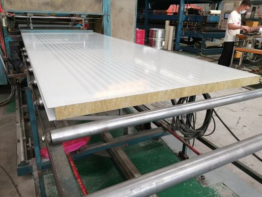 200mm Thickness Rock Wool Sandwich Panel For Fireproof Clean Room Wall