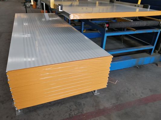 200mm Thickness Rock Wool Sandwich Panel For Fireproof Clean Room Wall