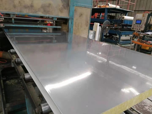 Oven Stainless Steel Rock Wool Sandwich Panel Standard Size
