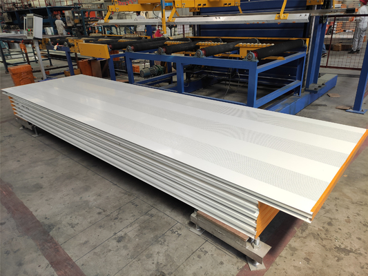50mm 200mm Rock Wool Foam Sandwich Wall Panel For Clean Room Soundproof