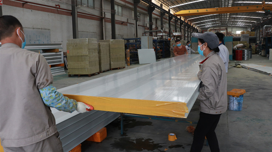 ISO Panels Rock Wool Sandwich Panel Sound Absorption Panels For Sale