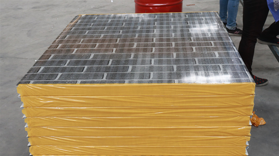 ISO Panels Fireproof Structure Building Board Rock Wool Sandwich Panel Partition Wall Panels