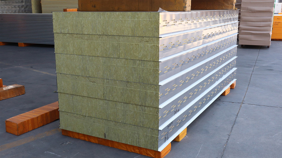 Wall Insulation Rock Wool Sandwich Panel Furnace Sandwich Panel Fireproof Panels