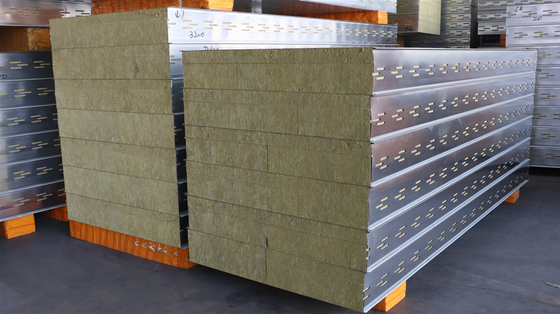Wall Insulation Rock Wool Sandwich Panel Furnace Sandwich Panel Fireproof Panels