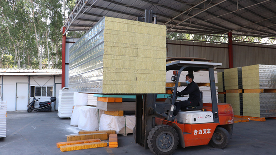 Wall Insulation Rock Wool Sandwich Panel Furnace Sandwich Panel Fireproof Panels