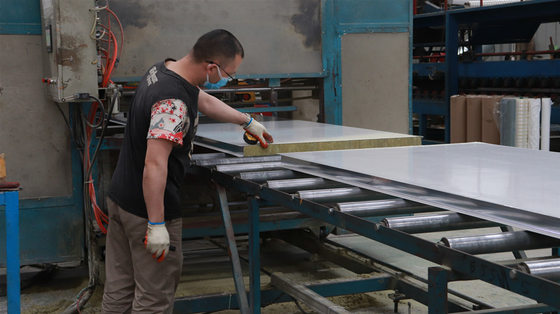 Factory Price Easy Install Rock Wool Sandwich Panel Insulation Wall Panels