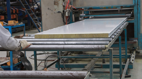 Factory Price Easy Install Rock Wool Sandwich Panel Insulation Wall Panels