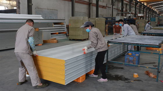 Wholesale Price Sound Absorption Rock Wool Sandwich Panel Insulated Sandwich Panels
