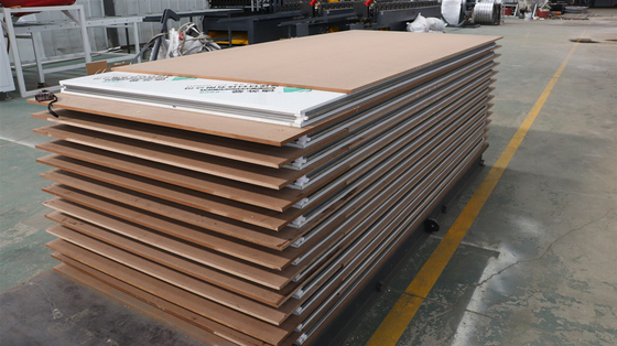 Stainless Steel Rock Wool Sandwich Panel Hand Make Sandwich Panel For Food Factory