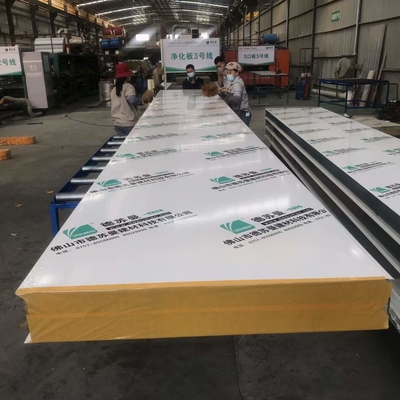 Customization 150mm Industrial Pharmaceutical Rock Wool Wall Sandwich Panel Building