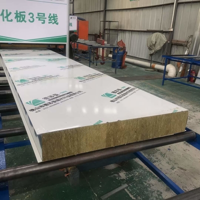 Customization 150mm Industrial Pharmaceutical Rock Wool Wall Sandwich Panel Building