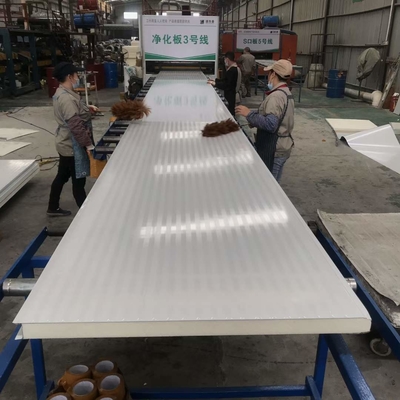 Insulated Galvanized Color Steel Plate PU Polyurethane Wall Sandwich Panel Manufacturer In Foshan