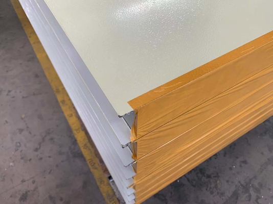 50MM New Style Rock Wool Sandwich Panel Ivory White Color Steel Sheet Rock Wool Sandwich Panel For Wall