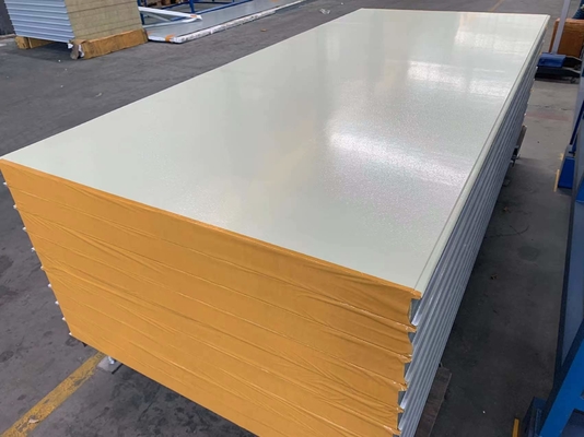 50MM New Style Rock Wool Sandwich Panel Ivory White Color Steel Sheet Rock Wool Sandwich Panel For Wall